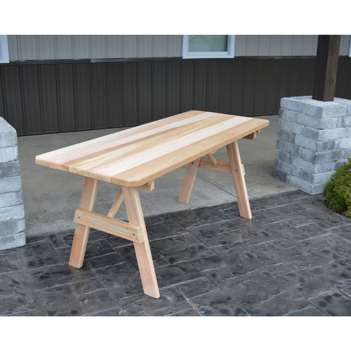 A & L Furniture A & L Furniture Traditional Table Only - Specify for FREE 2" Umbrella Hole 4FT / Cedar Tables 141PT-4FT-Cedar
