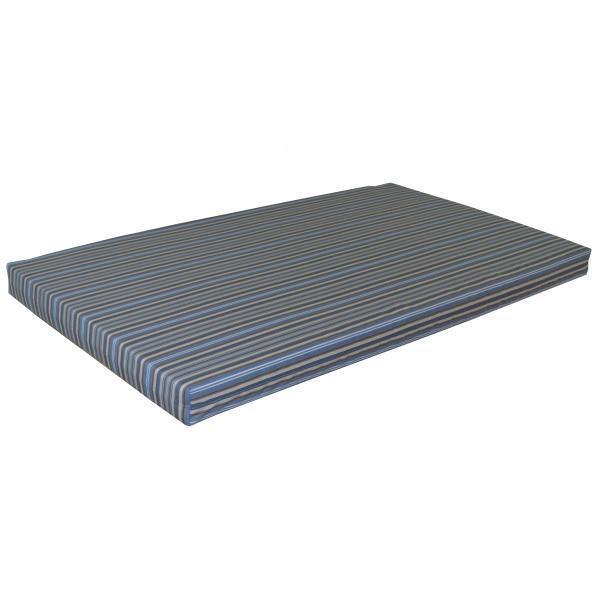A & L Furniture A & L Furniture VersaLoft Bed Cushion (4" Thick) Twin / Blue Stripe Pillow 1081-Twin-Blue Stripe