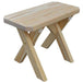 A & L Furniture A & L Furniture Yellow Pine Crossleg Bench Only 2ft / Unfinished Bench 162-2FT-Unfinished