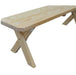 A & L Furniture A & L Furniture Yellow Pine Crossleg Bench Only Bench