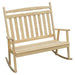 A & L Furniture A & L Furniture Yellow Pine Double Classic Porch Rocker Unfinished Rocker 681-Unfinished