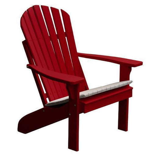 A & L Furniture A & L Furniture Yellow Pine Fanback Adirondack Chair Unfinished Chair 667-Unfinished
