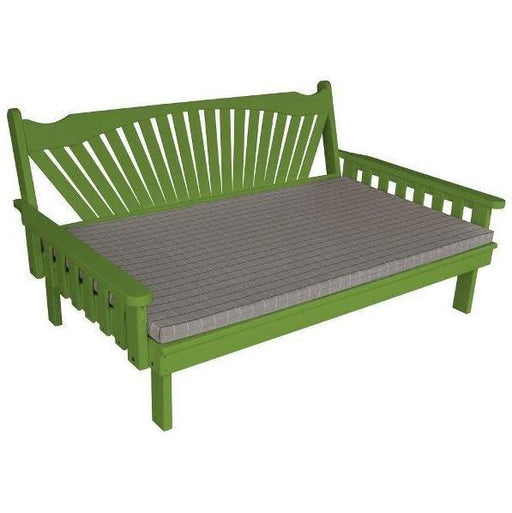 A & L Furniture A & L Furniture Yellow Pine Fanback Daybed 4ft / Unfinished Daybed 531-4FT-Unfinished