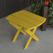 A & L Furniture A & L Furniture Yellow Pine Folding Oval End Table End Table