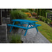 A & L Furniture A & L Furniture Yellow Pine Picnic Table With Attached Benches Unfinished Table & Benches
