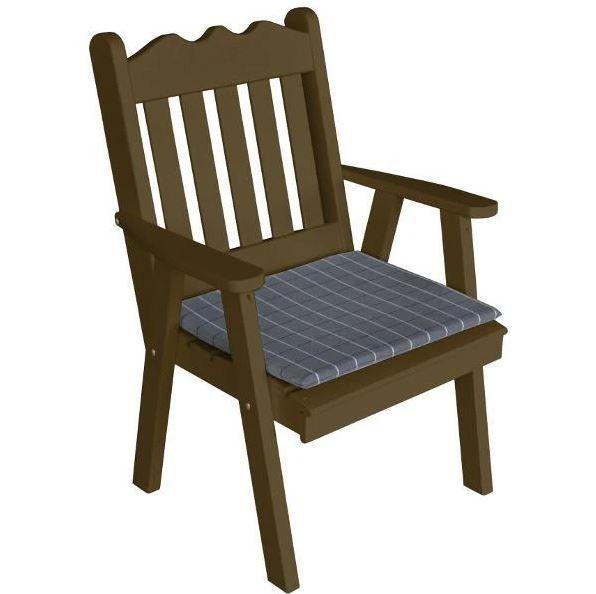 A & L Furniture A & L Furniture Yellow Pine Royal English Chair Unfinished Chair 635-Unfinished