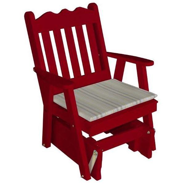 A & L Furniture A & L Furniture Yellow Pine Royal English Glider Chair Unfinished Chair 655-Unfinished