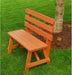 A & L Furniture A & L Furniture Yellow Pine Traditional Backed Bench Only Bench