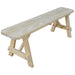 A & L Furniture A & L Furniture Yellow Pine Traditional Bench Only 2ft / Unfinished Bench 152-2FT-Unfinished