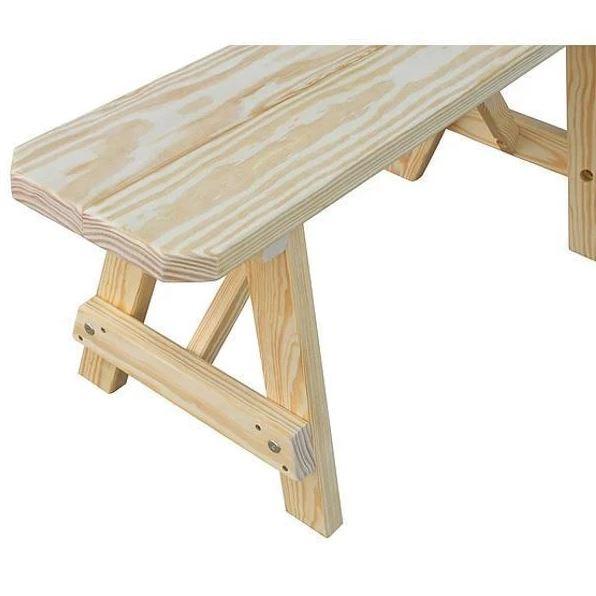 A & L Furniture A & L Furniture Yellow Pine Traditional Bench Only Bench