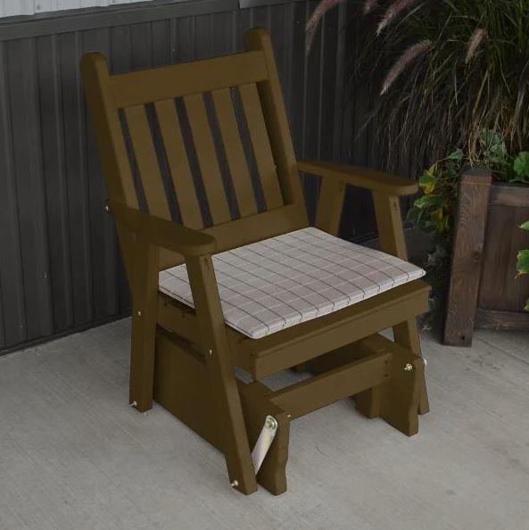 A & L Furniture A & L Furniture Yellow Pine Traditional English Glider Chair Chair