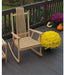 A & L Furniture Amish Handcrafted Bent Oak Rocker Natural Oak 6031