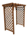 A & L Furniture Amish Handcrafted Cedar Wood Covington Arbor 4 ft / Oak Stain Cedar 1403C-OS