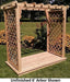 A & L Furniture Amish Handcrafted Cedar Wood Covington Arbor & Deck Cedar