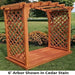 A & L Furniture Amish Handcrafted Cedar Wood Jamesport Arbor & Deck Cedar