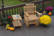 A & L Furniture Handcrafted Amish Bent Oak Glider Chair