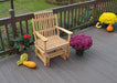 A & L Furniture Handcrafted Amish Bent Oak Glider Chair Natural / Oak 6171
