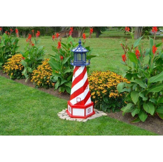 A & L Furniture Patriotic, USA Replica Lighthouse 2 FT / Yes Lighthouse 274-2FT-B