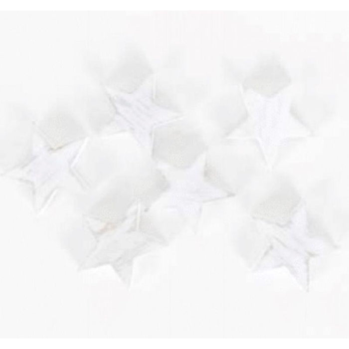 Adams & Co. Adams & Co. 1.75x1.75x.25 Wood Shape Set/6 (STARS) White Art 75198