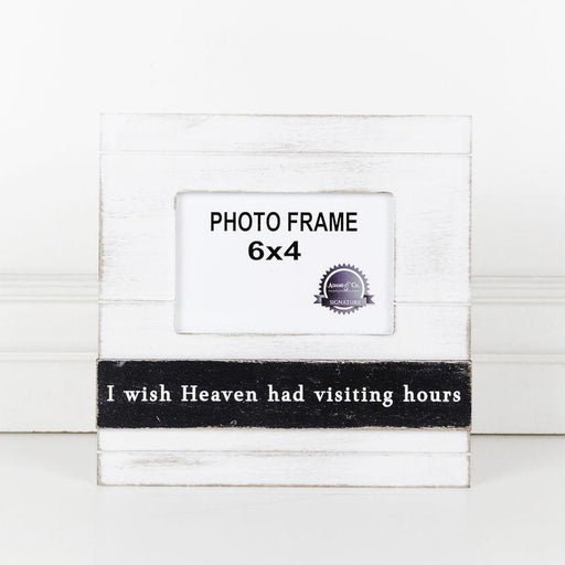 Adams & Co. Adams & Co. 10x10x.5 Framed (HEAVEN HRS) Holds 6x4 White/Black Art 19244
