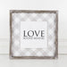 Adams & Co. Adams & Co. 12x12x1.5 Framed Sign (LOVE BEYOND) Grey/White/Black Art 10845