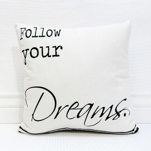 Adams & Co. Adams & Co. 16x16 Pillow (FLW DRM) White/Black Art 12544