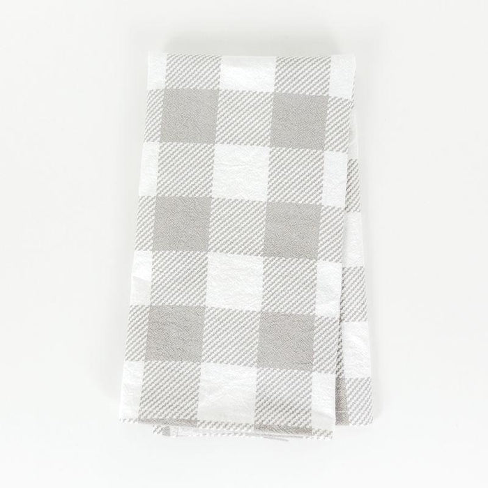 Adams & Co. Adams & Co. 17x24 Hand Towel (BUFFALO CHECK) Grey/White Art 10619