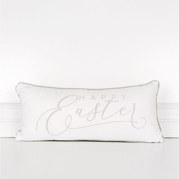 Adams & Co. Adams & Co. 18x8 Double-Sided Pillow (HPY ETR) White/Grey Art 30176 810013484007