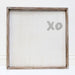 Adams & Co. Adams & Co. 20x20x1.5 Framed Sign (XO) White/Grey Art 19112
