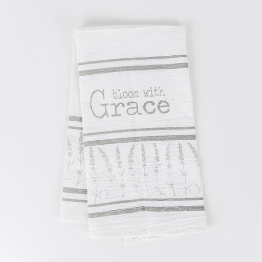 Adams & Co. Adams & Co. 24x17 Tea Towel (BLM Grace) White/Grey Art 30138