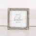 Adams & Co. Adams & Co. 5x5x1.5 Wood Framed Sign (BEST BTHR EVR) White/Grey Art 17616