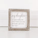 Adams & Co. Adams & Co. 5x5x1.5 Wood Framed Sign (MY DGHTR) White/Grey Art 17584