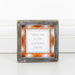 Adams & Co. Adams & Co. 5x5x1.5 Wood Framed Sign (PMKN PTCH) White/Orange/Brown/Grey Art 65138