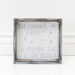 Adams & Co. Adams & Co. 8x7.5x1.5 Wood Framed Sign (CMEBCK) White/Grey Art 17002