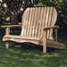 All Things Cedar All Things Cedar 4 ft. Red Cedar Adirondack Love Seat Outdoor Bench LS48