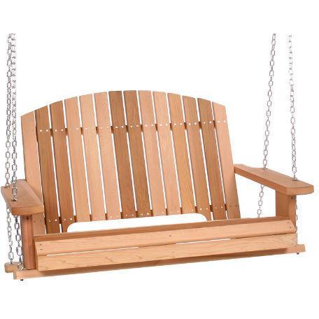 All Things Cedar All Things Cedar Pergola 4 ft. Red Cedar Porch Swing Pergola Porch Swing PS50