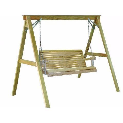 Hershy Way Hershy Way 4 ft Treated A-Frame Porch Swing Stand Stand Only Porch Swing Stand T4750