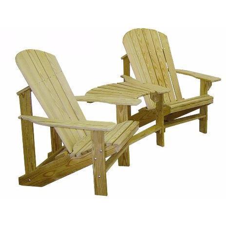 Hershy Way Hershy Way Treated Adirondack Chair Turkey Tail Connector (Chairs Not Included) Adirondack Chair Turkey Tail Connector T1470