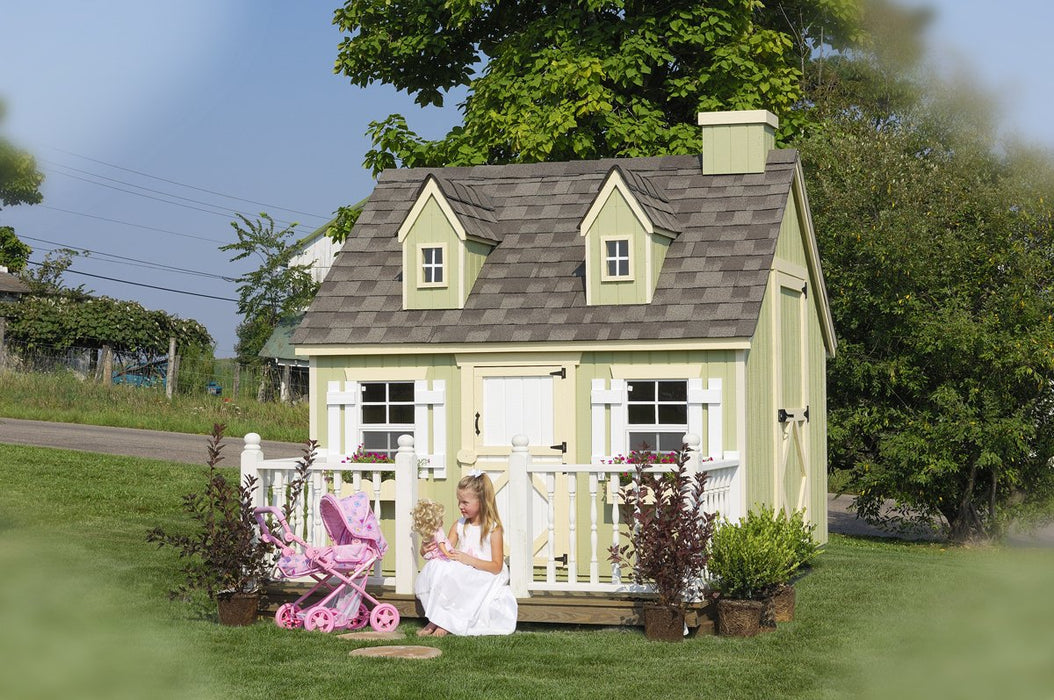 Little Cottage Co. Cape Cod Playhouse - Panelized Kit with Floor & Chimney Little Cottage Co. Playhouses