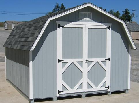 Little Cottage Co. Classic Gambrel Barn 4' Sidewalls- Panelized Kit Sheds & Barns