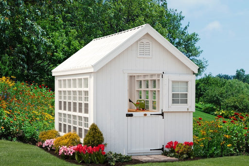 Little Cottage Co. Colonial Gable Greenhouse - Panelized Kit Little Cottage Co. 8X8 / No Floor Kit Specialty Buildings LCC-CGG-8x8-NFK