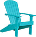 LuxCraft Abrua Blue Luxcraft Aruba Blue lakeside recycled plastic adirondack chair Aruba Blue Adirondack Chair LACAB