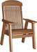 LuxCraft LuxCraft 2' Classic Highback Recycled Plastic Chair With Cup Holder Antique Mahogany Chair 2CPBAM