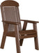 LuxCraft LuxCraft 2' Classic Highback Recycled Plastic Chair With Cup Holder Chestnut Brown Chair 2CPBCBR