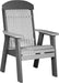LuxCraft LuxCraft 2' Classic Highback Recycled Plastic Chair With Cup Holder Dove Gray on Slate Chair 2CPBDGS
