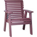 LuxCraft LuxCraft 2' Rollback Recycled Plastic Chair With Cup Holder Cherry Outdoor Chair 2PPBCW