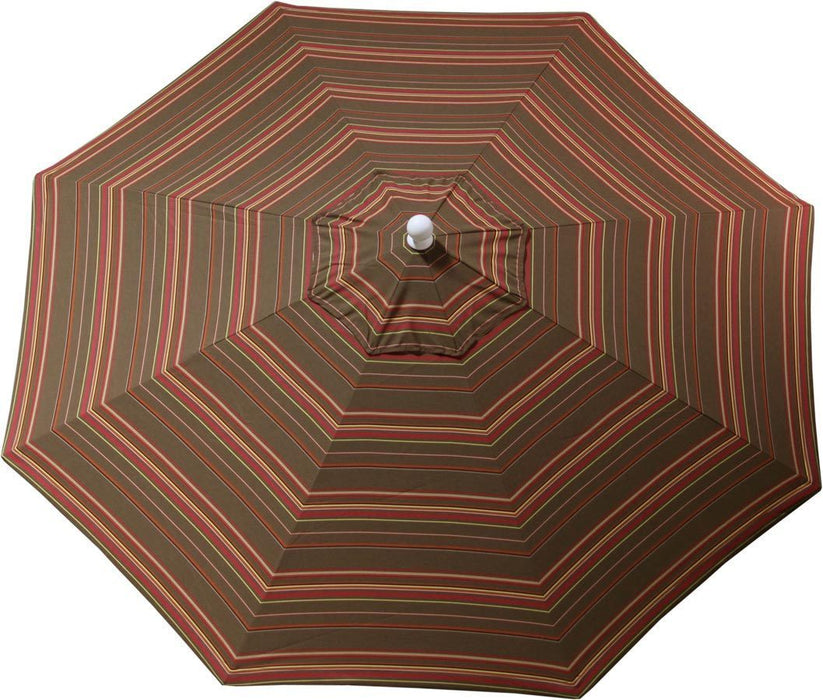 LuxCraft LuxCraft 9' Market Outdoor Umbrella Canopy Replacement (Canopy Only) Stanton Brownstone Accessories 9MUSB58003