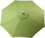 LuxCraft LuxCraft 9' Market Outdoor Umbrella Parrot / Black Accessories 9MUP5405-Black