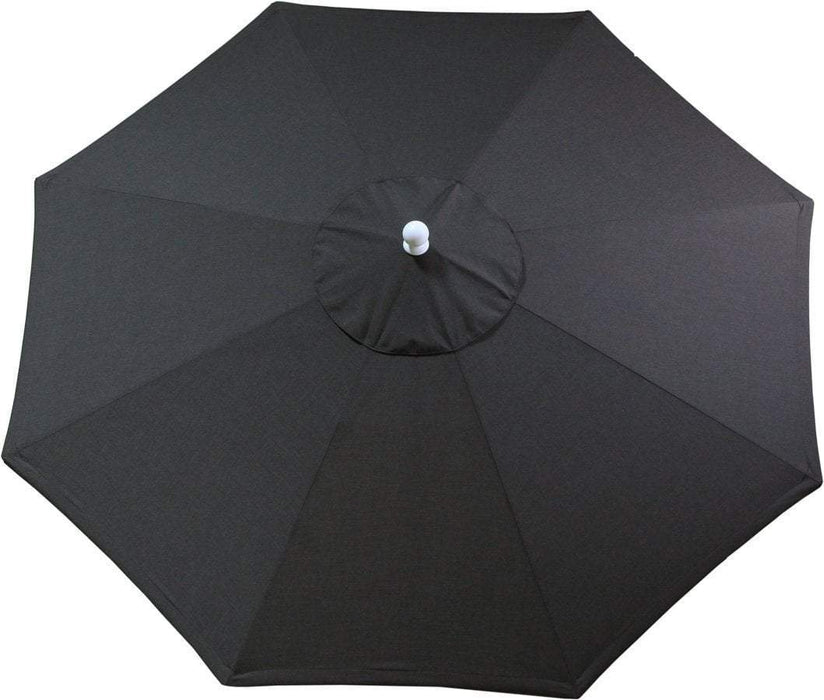LuxCraft LuxCraft 9' Market Outdoor Umbrella Spectrum Carbon / Black Accessories 9MUSC48085-Black