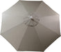 LuxCraft LuxCraft 9' Market Outdoor Umbrella Spectrum Dove / Black Accessories 9MUSD48032-Black
